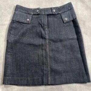 Tommy Hilfiger Dark Denim Skirt Womens 0